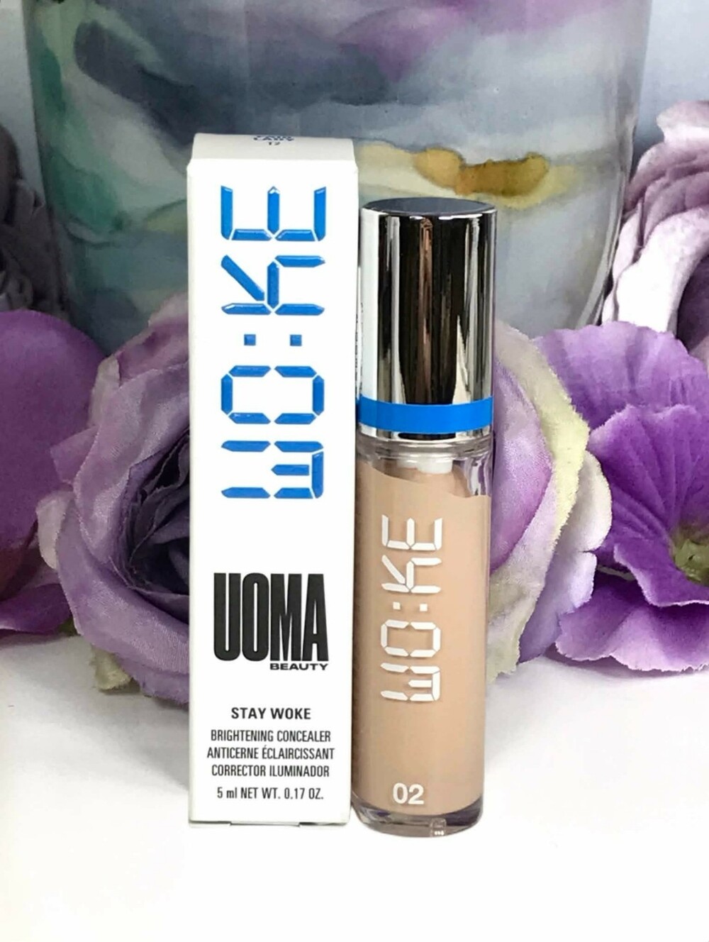 UOMA Beauty Stay Woke Brightening Concealer in FAIR LADY T2 (White Pearl) *BNIB